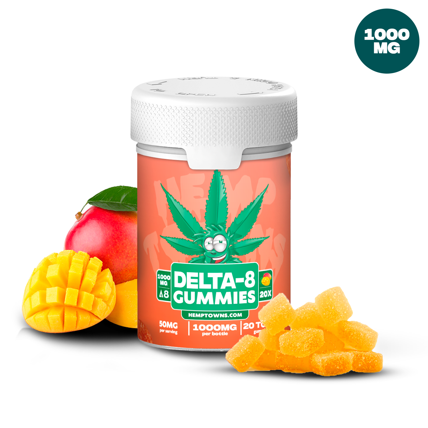 Gomitas de delta-8 THC de 1000 mg