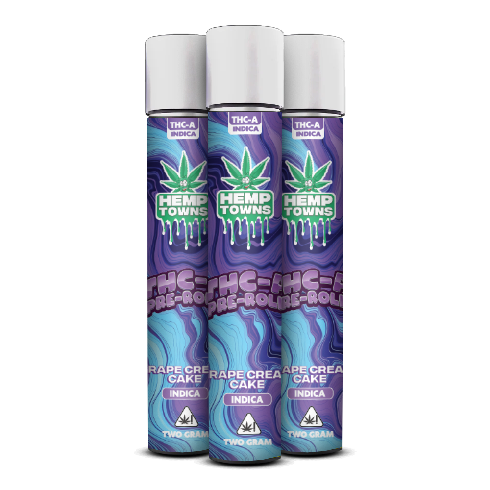 Pre-rollo THC-A | Pastel de crema de uva | Indica | 2 gramos