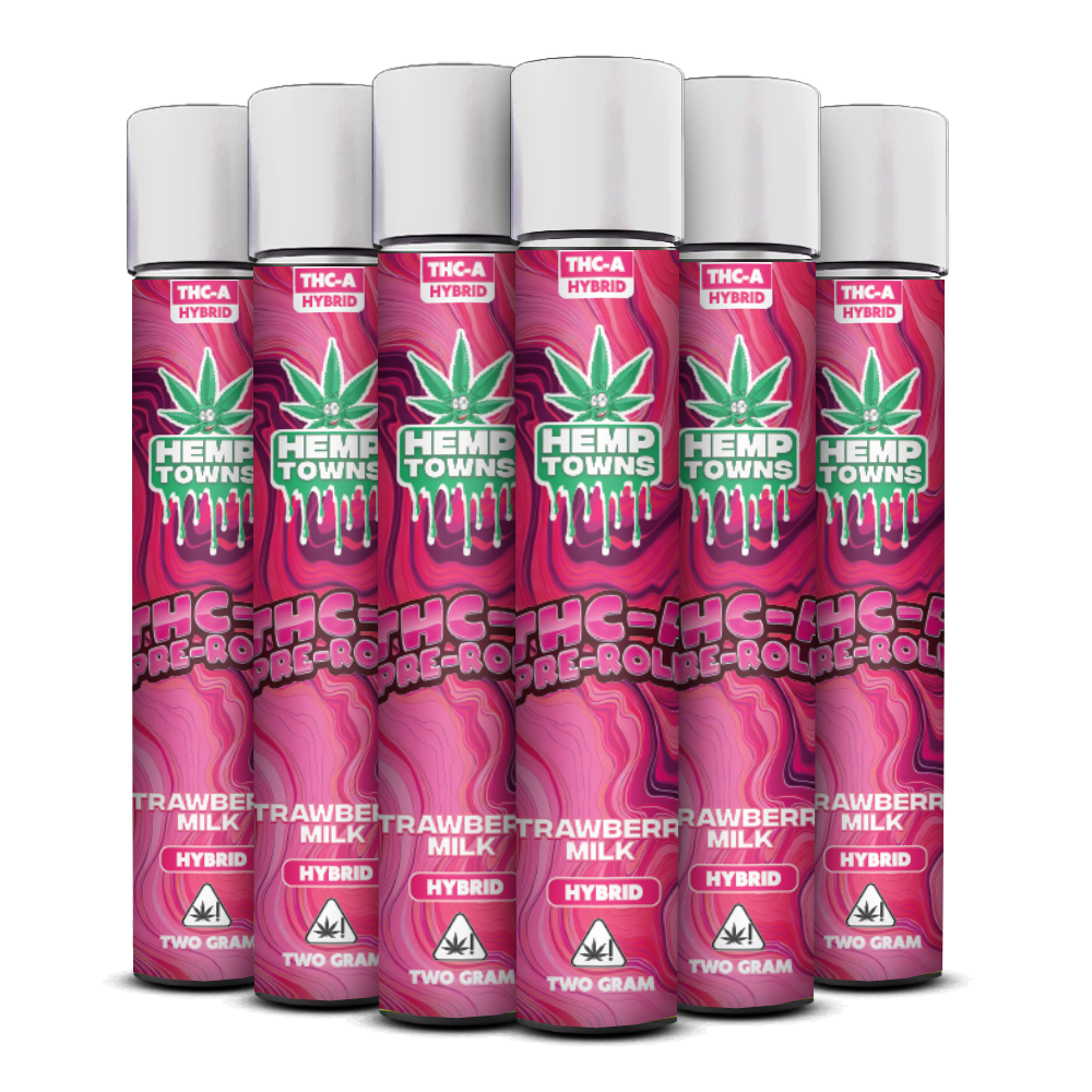 Pre-rollo THC-A | Leche de fresa | Híbrido | 2 gramos