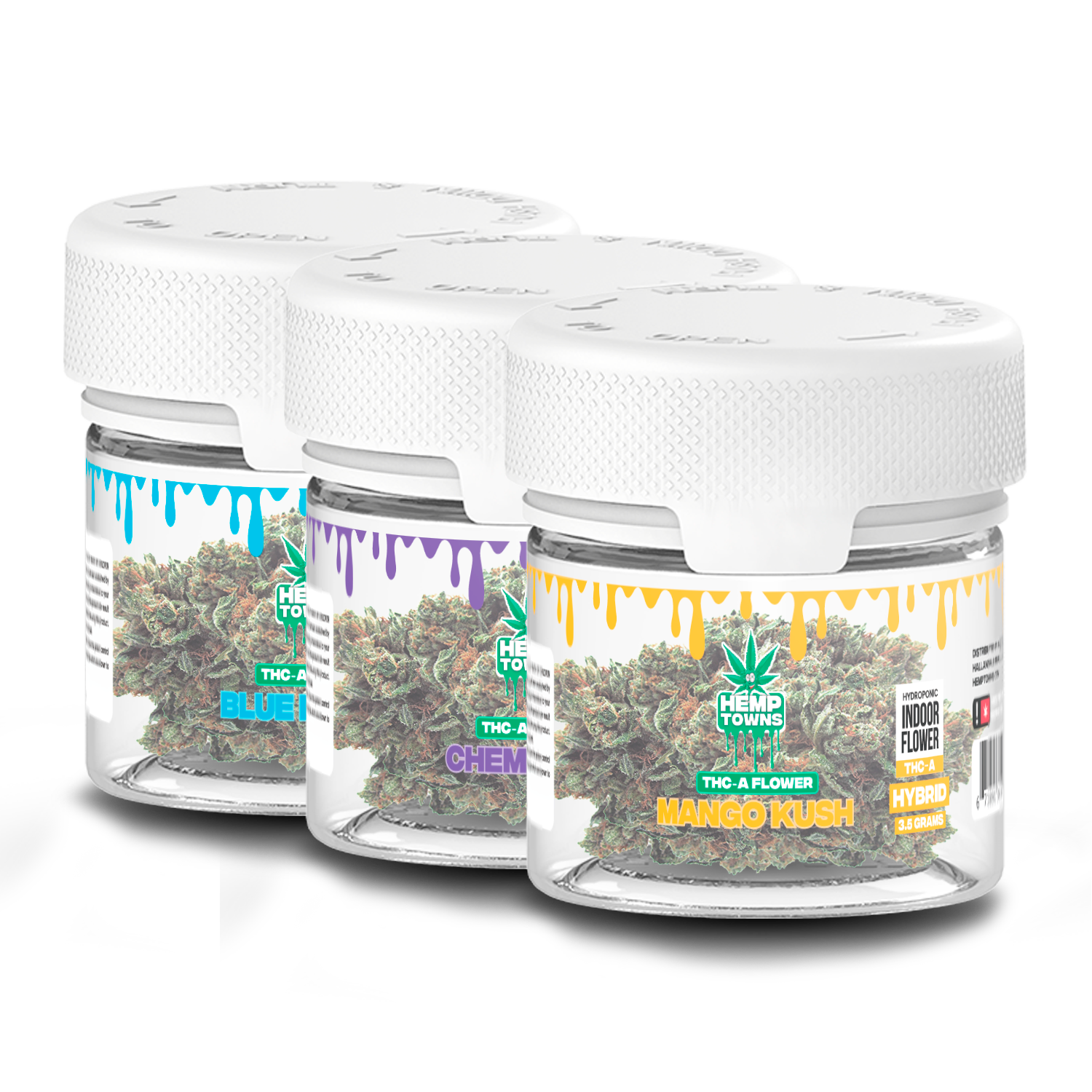 Flor de THC-A | Paquete de 3 | Paquete mixto | 10,5 gramos en total