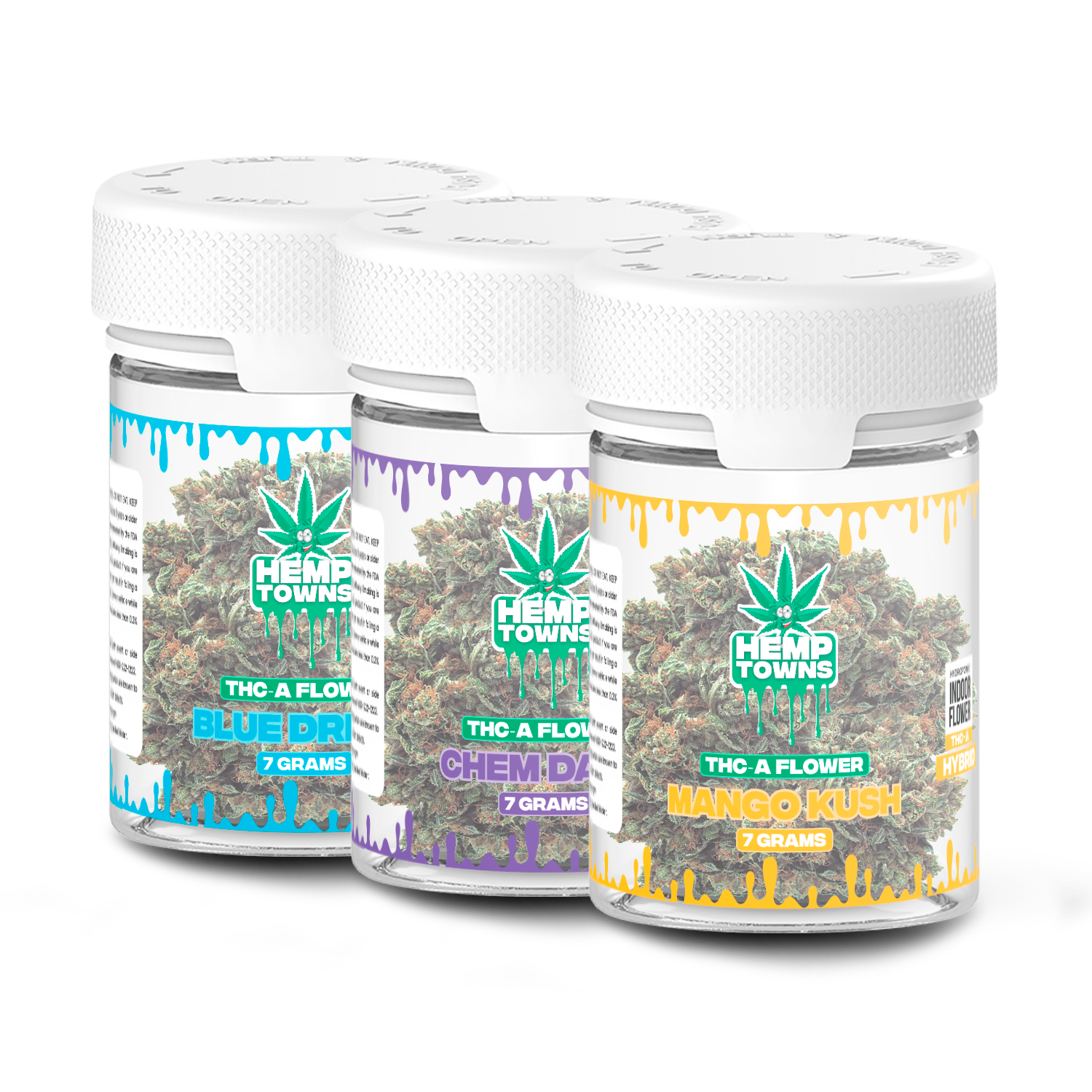 Flor de THC-A | Paquete de 3 | Paquete mixto | 21 gramos en total