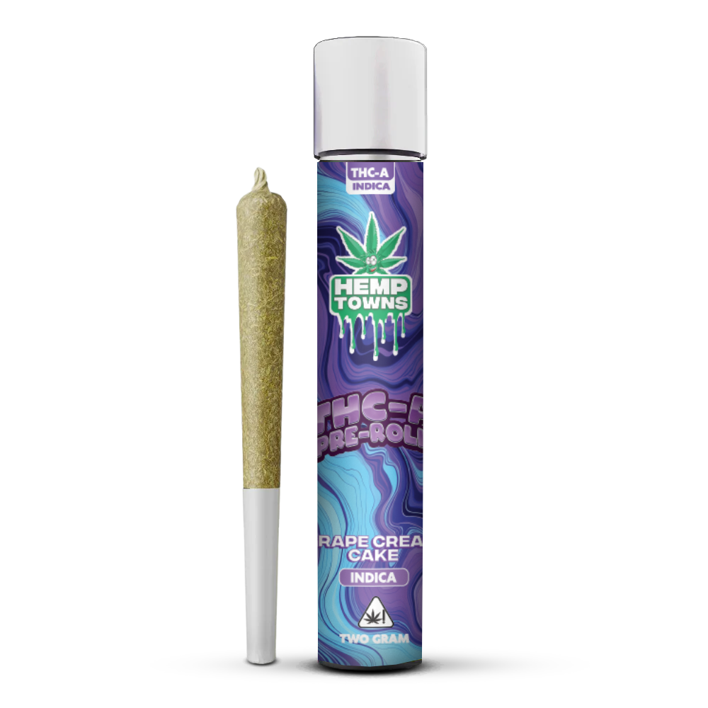 Pre-rollo THC-A | Pastel de crema de uva | Indica | 2 gramos