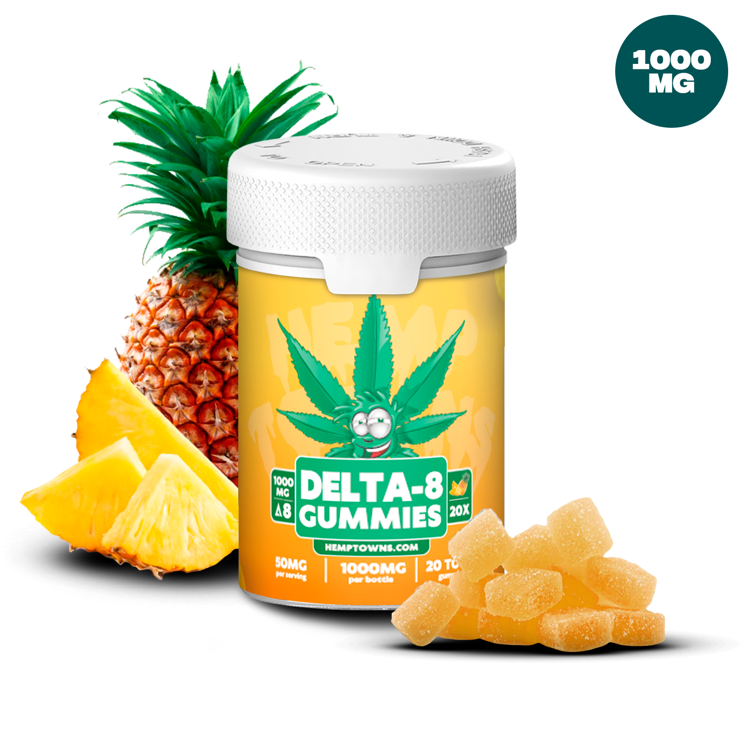 Gomitas de delta-8 THC de 1000 mg