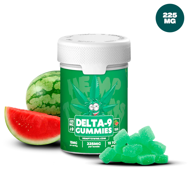 Gomitas de delta-9 THC de 225 mg